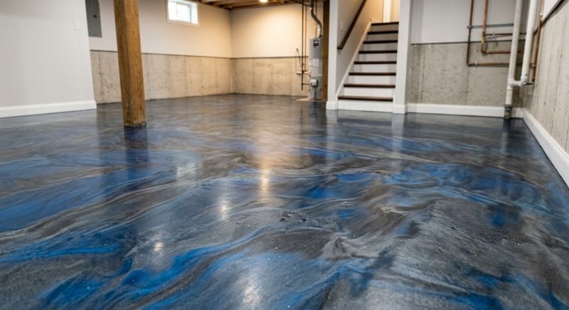 Basement Floor Epoxy Service in Loudoun County, VA