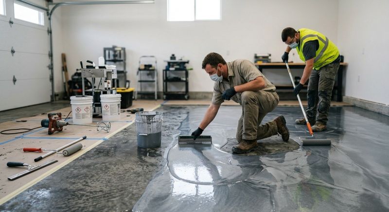 Epoxy Coating Installation in Woodbridge, VA