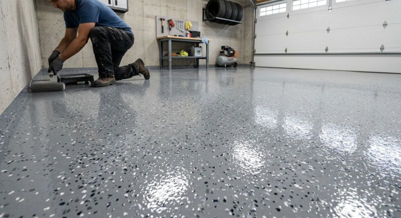 Epoxy Flooring Installation in Woodbridge, VA