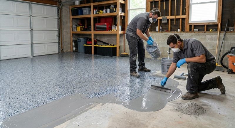 Epoxy Garage Flooring Installation in Annapolis, MD